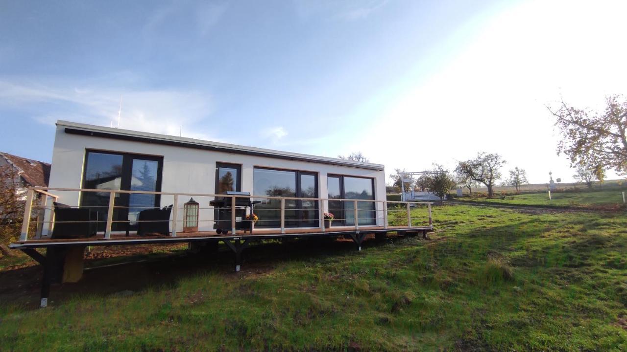 Ranch 66 - Moderni Tiny House Black Swallow Ve Stylu Route 66 Se Saunou A Bazenem Tršice المظهر الخارجي الصورة